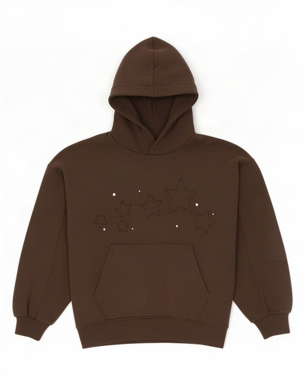 Zara Γυναικείο Abstract Pattern Oversized Hoodie Jumper UK 10 Small Khaki