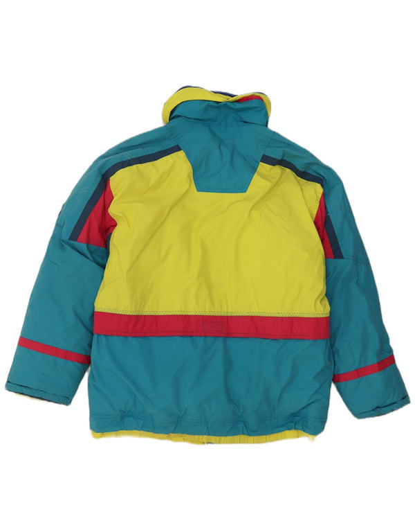 Diadora Γυναικείο μπουφάν σκι με κουκούλα UK 18 XL Blue Colourblock