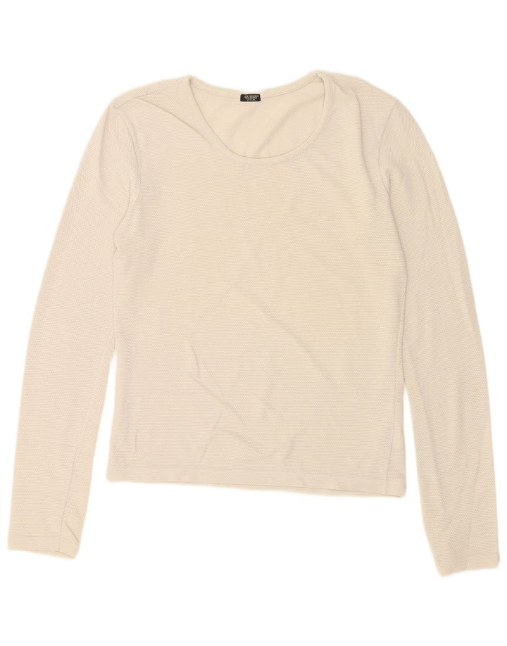 Guess Γυναικείο τοπ μακρυμάνικο UK 14 Large White