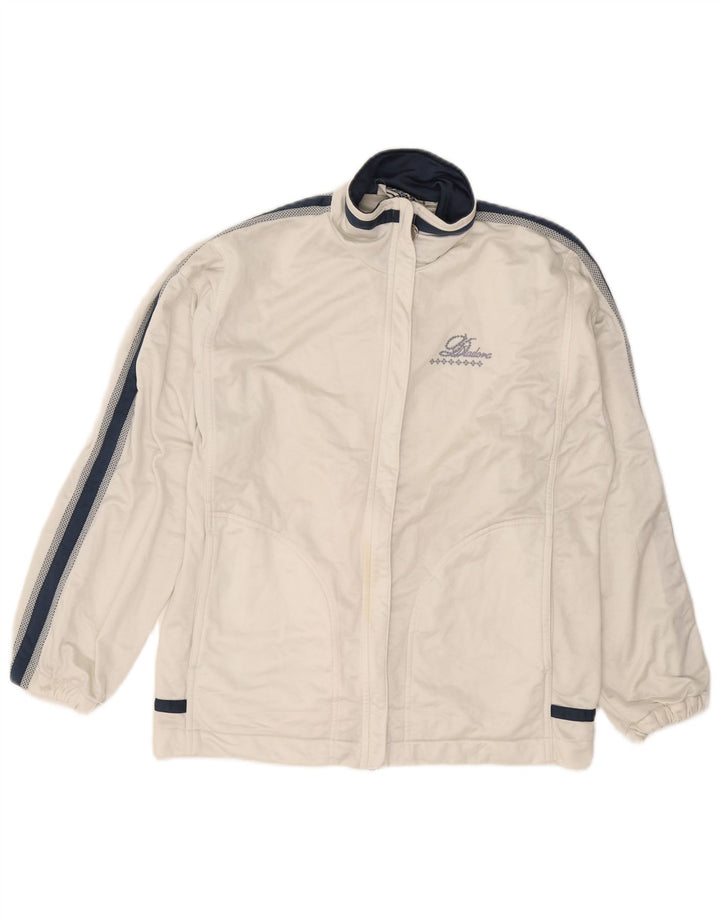 Ανδρική φόρμα Diadora Top Jacket UK 34 Small White Colourblock Polyester