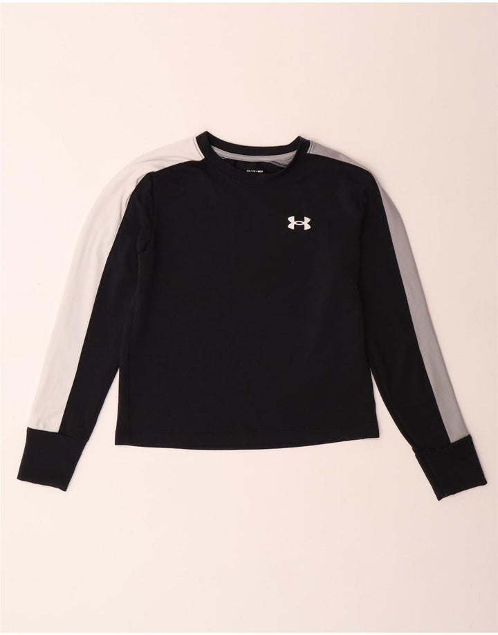 UNDER ARMOR Γυναικείο φαρδύ μακρυμάνικο UK 6 XS μαύρο χρώμα