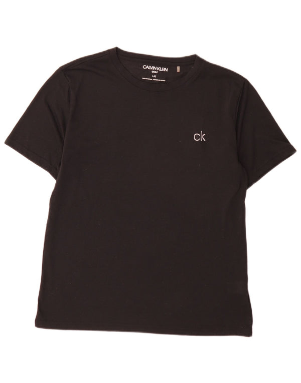 Ανδρικό μπλουζάκι γκολφ Calvin Klein Top Large Μαύρο Πολυεστέρας