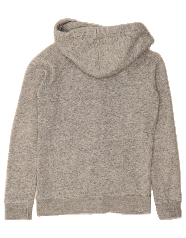 JACK WILLS Womens Zip Hoodie Sweater US 4 Small Grey Cotton Vintage Jack Wills and Second-Hand Jack Wills from Messina Hembry 
