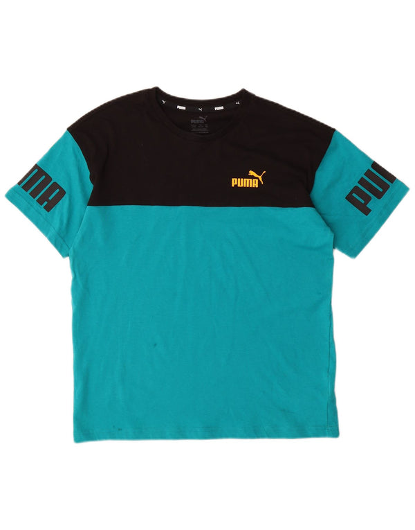 Μπλουζάκι Puma Boys Graphic T-shirt 13-14 ετών Μπλε χρώματος βαμβακερό