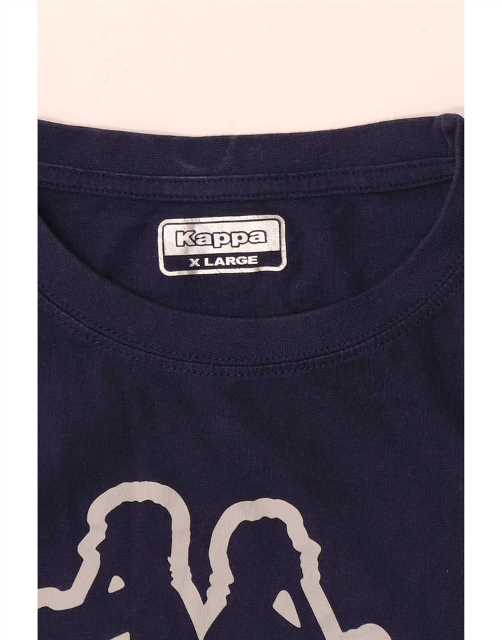 Ανδρικό γραφικό T-Shirt Kappa Top XL Navy Blue