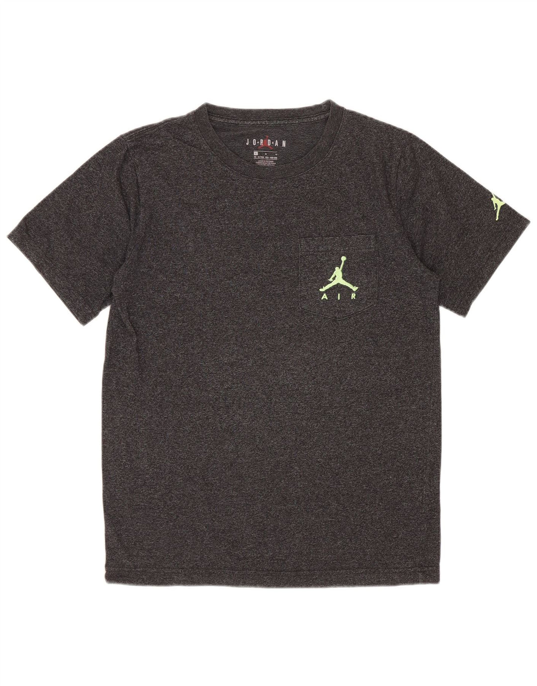 Jordan Boys T-Shirt Top 12-13 Years Large Grey Flecked