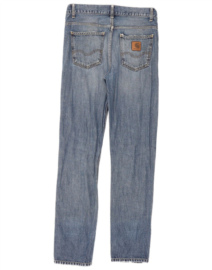 Carhartt Womens Texas Distressed Slim Jeans W30 L32 Blue Cotton