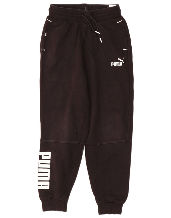 Puma Boys Graphic αθλητική φόρμα παντελόνι Joggers 9-10 ετών μαύρο βαμβακερό