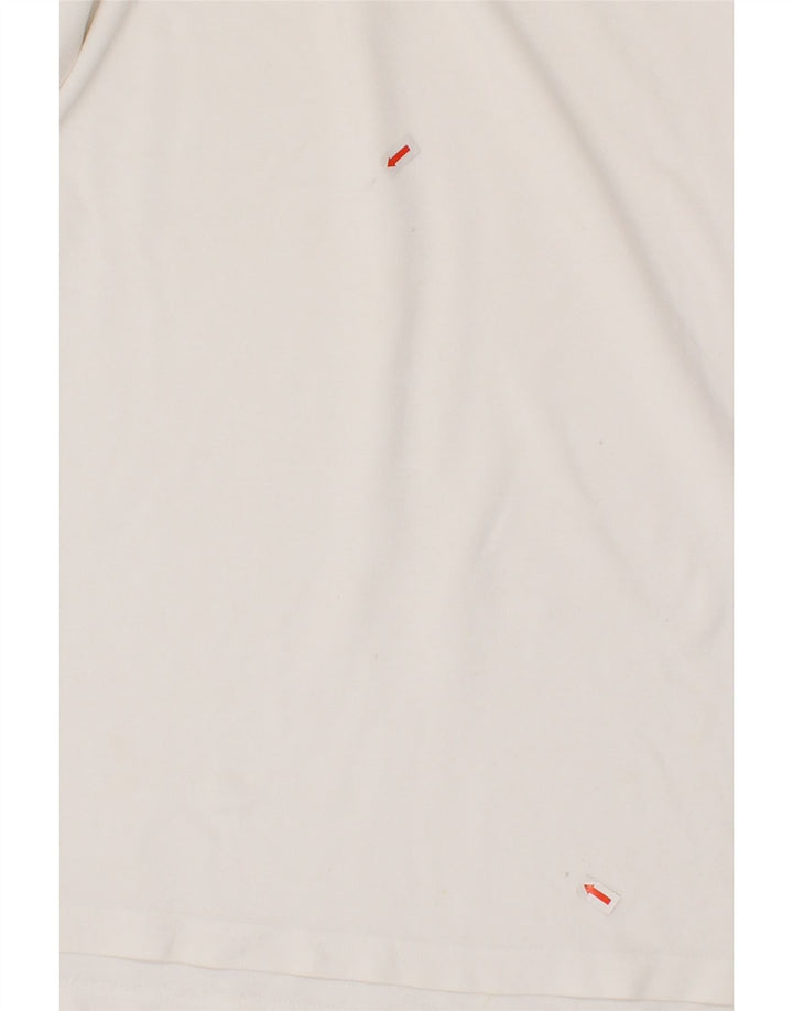 EDDIE BAUER Mens Polo Shirt Large White Cotton Vintage Eddie Bauer and Second-Hand Eddie Bauer from Messina Hembry 