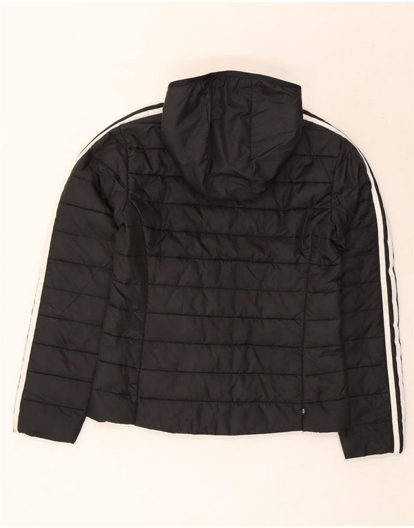 Γυναικείο μπουφάν με κουκούλα Adidas UK 8 Small Black Polyester
