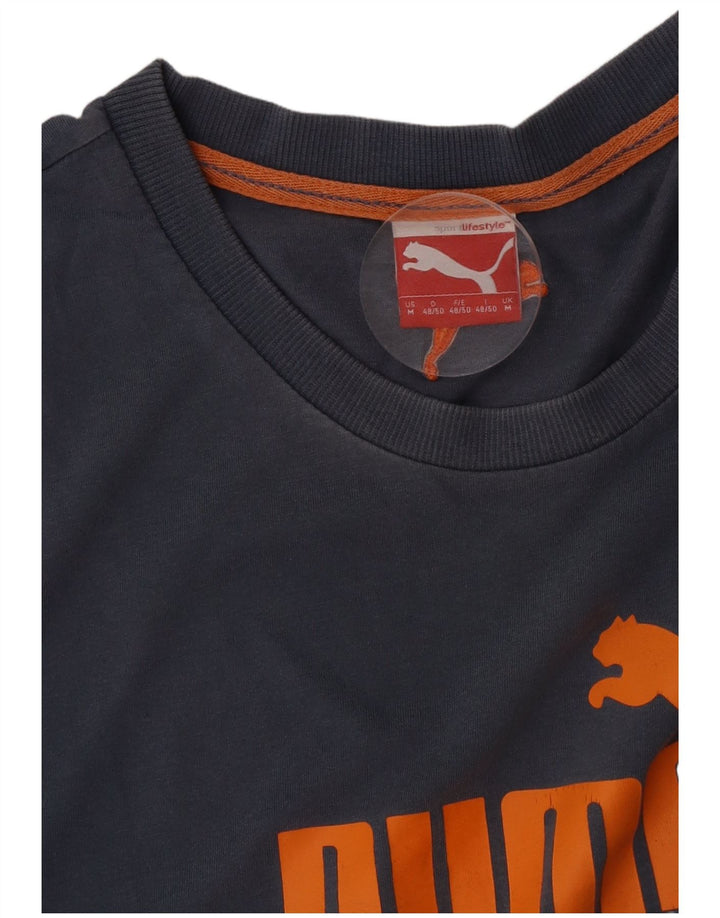 Ανδρικό γραφικό μπλουζάκι Puma Top Medium Navy Blue