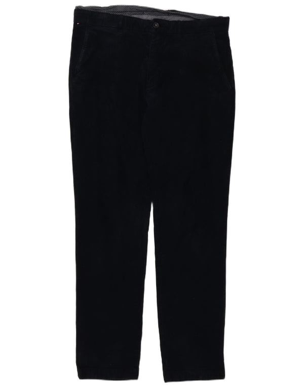 Tommy Hilfiger Ανδρικό ίσιο κοτλέ παντελόνι W34 L32 Navy Blue Cotton