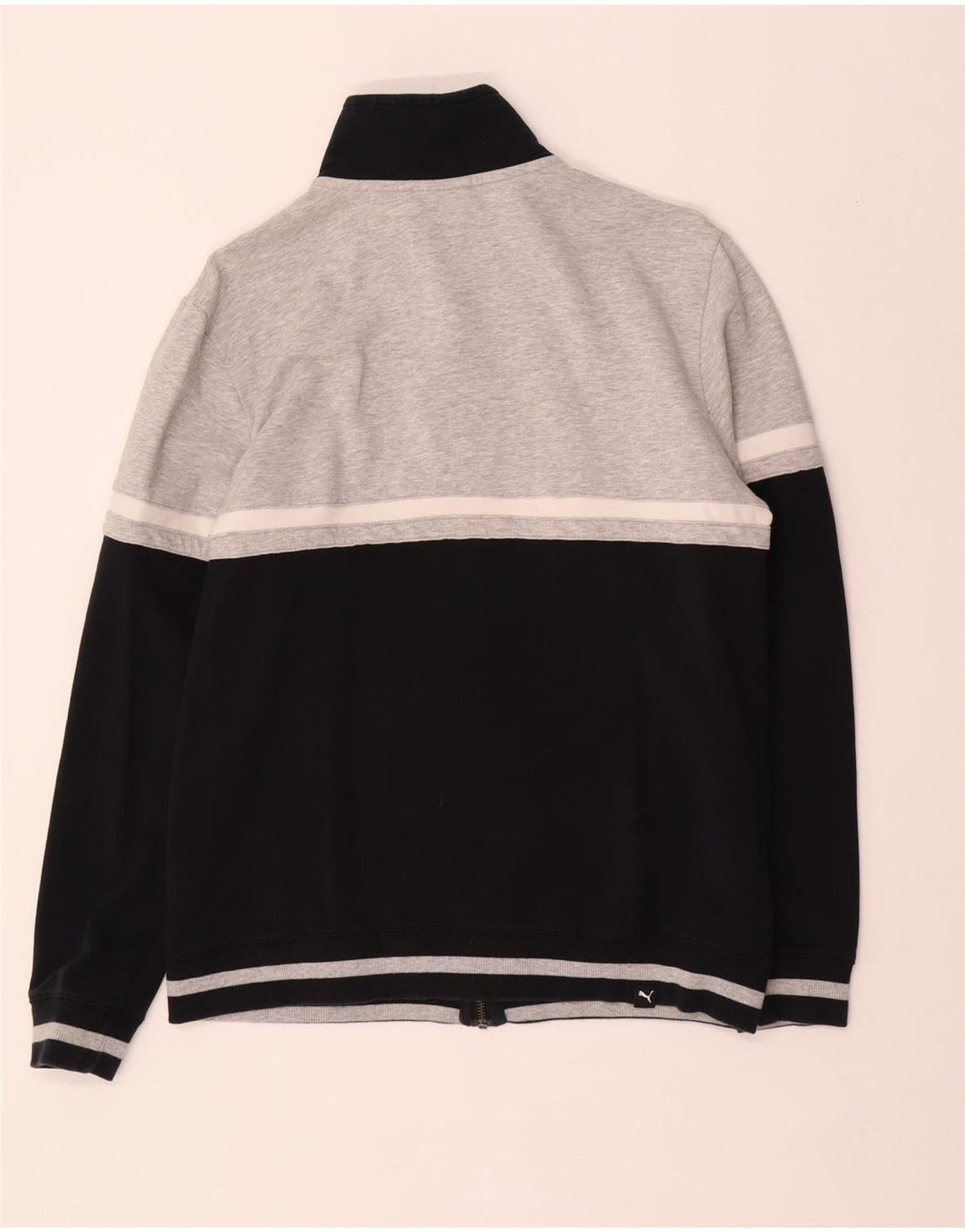 Ανδρική αθλητική φόρμα PUMA Μπουφάν Small Grey Colourblock Βαμβακερό