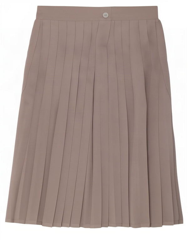 St Michael γυναικεία ψηλόμεση πλισέ φούστα UK 10 Small W24 Grey Polyester