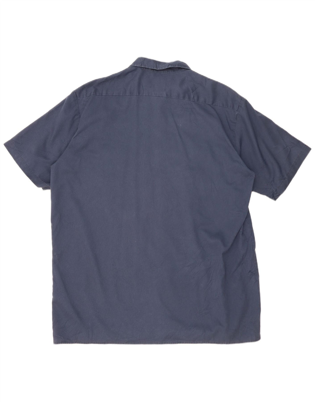 DICKIES Ανδρικό ψηλό κοντομάνικο πουκάμισο 2XL Navy Blue Polyester