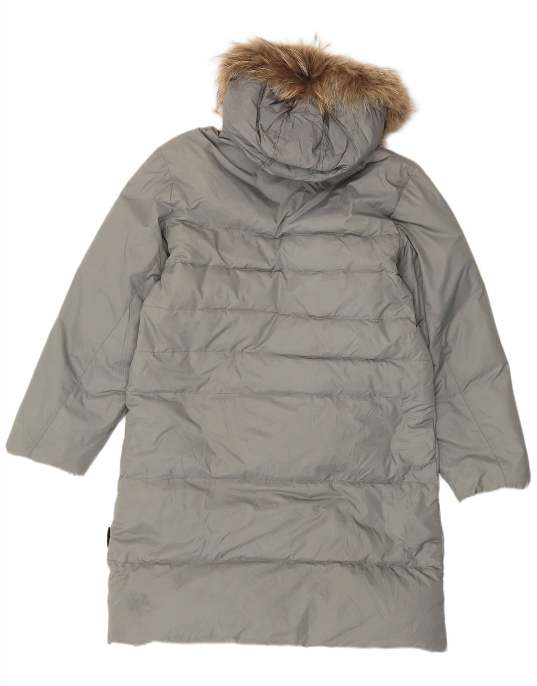 Sergio Tacchini Γυναικείο παλτό με κουκούλα UK 14 Medium Grey Polyamide