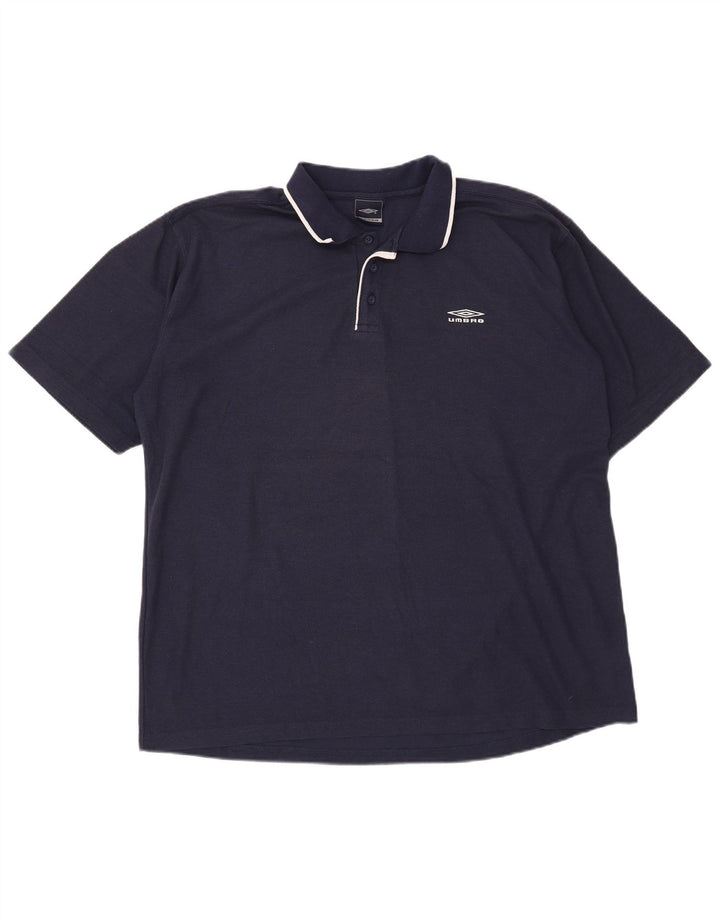 Ανδρικό πουκάμισο Umbro Polo 2XL Navy Blue Polyester
