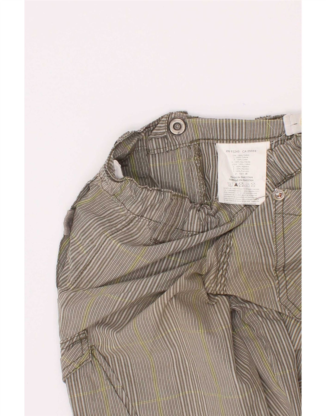 Diesel Boys Cargo σορτς 3-4 ετών W22 Γκρι ριγέ βαμβακερό