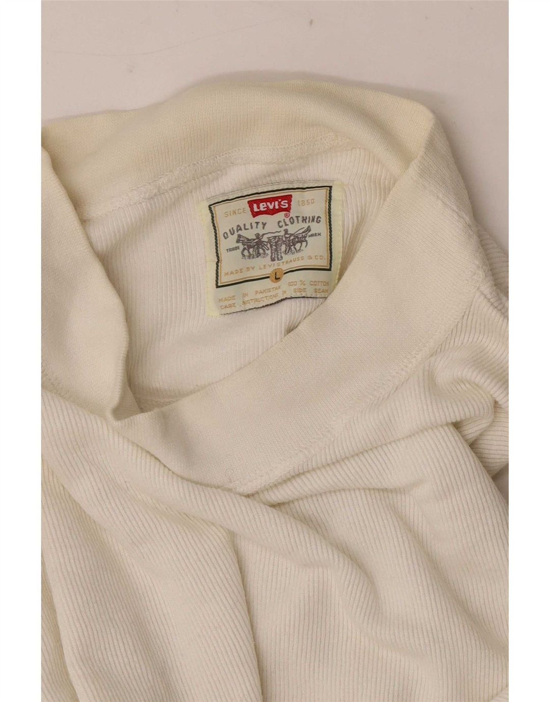 Ανδρικό τοπ Levi's μακρυμάνικο μεγάλο λευκό