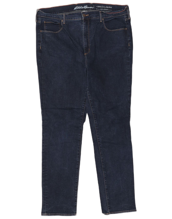 Eddie Bauer γυναικείο ψηλό ίσιο τζιν US 20 3XL W40 L30 Navy Blue