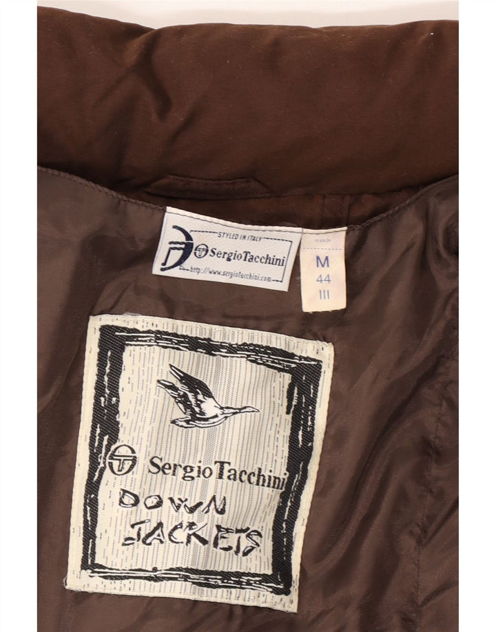Sergio Tacchini γυναικείο μπουφάν με επένδυση UK 14 μεσαίο καφέ πολυαμίδιο