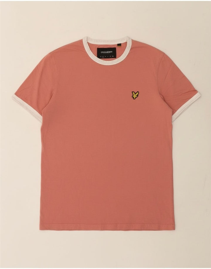 Ανδρικό T-Shirt Lyle & Scott Top Μικρό ροζ βαμβακερό