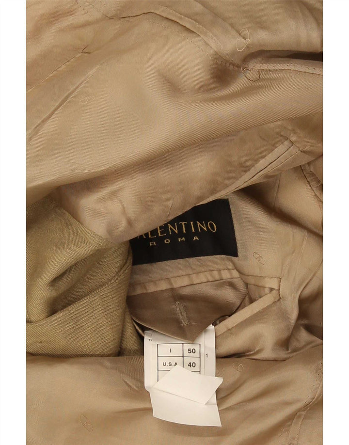 Valentino Ανδρικό Μπουφάν Blazer IT 50 Μεγάλο Χακί Λευκό