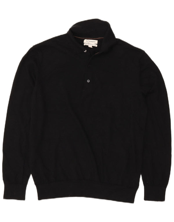 Marks & Spencer Ανδρικό πουλόβερ Polo Large Μαύρο