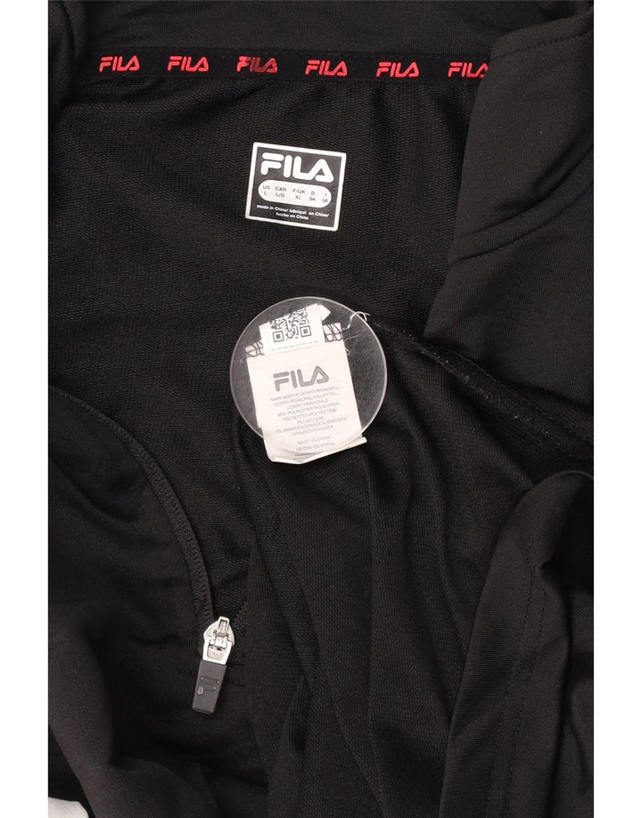 Ανδρική φόρμα πουλόβερ με φερμουάρ FILA Top XL Μαύρο Colourblock Πολυεστέρας