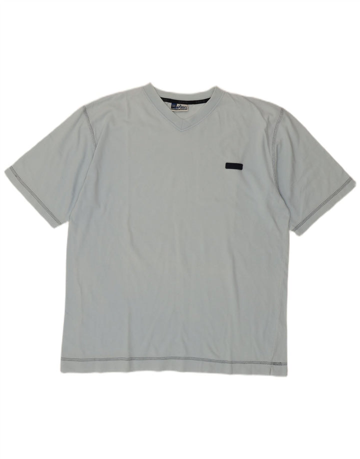 Ανδρικό T-Shirt Asics Top 2XL Μπλε βαμβακερό