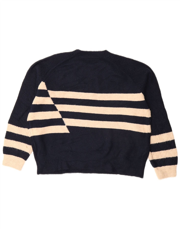 Marks & Spencer Γυναικείο πουλόβερ με λαιμόκοψη UK 14 Medium Navy Blue