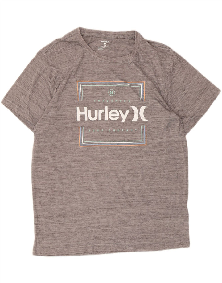 Ανδρικό γραφικό T-Shirt Hurley Top Medium Grey Polyester
