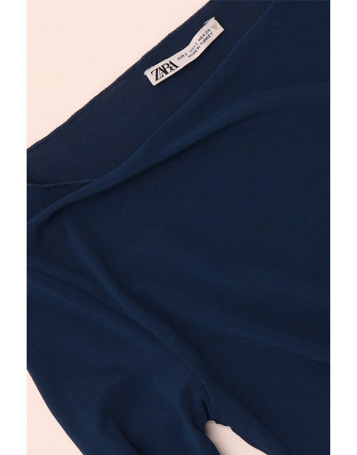 Zara Γυναικείο τοπ μακρυμάνικο UK 8 Small Navy Blue