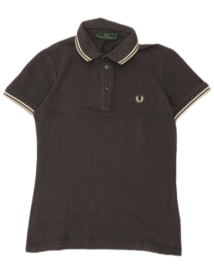 Fred Perry Ανδρικό πουκάμισο Polo Μικρό βαμβακερό γκρι