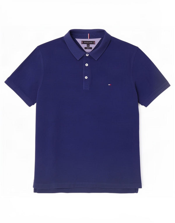Tommy Hilfiger Ανδρικό πουκάμισο Polo Slim Fit 2XL Navy Blue Cotton