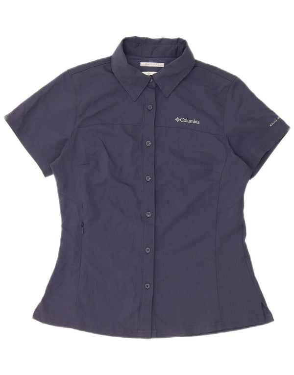 Columbia γυναικείο κοντομάνικο μπλουζάκι UK 6 XS Navy Blue Check