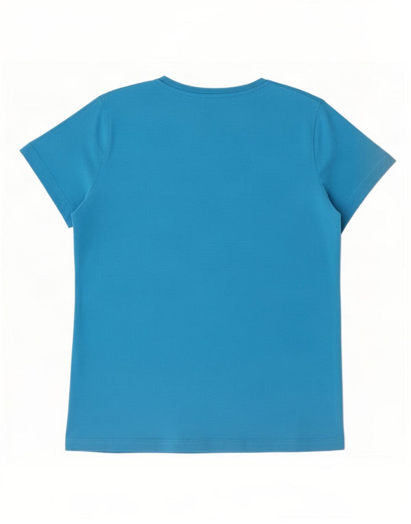 Γυναικείο γραφικό μπλουζάκι Nike Slim Fit Top UK 18 XL μπλε βαμβακερό