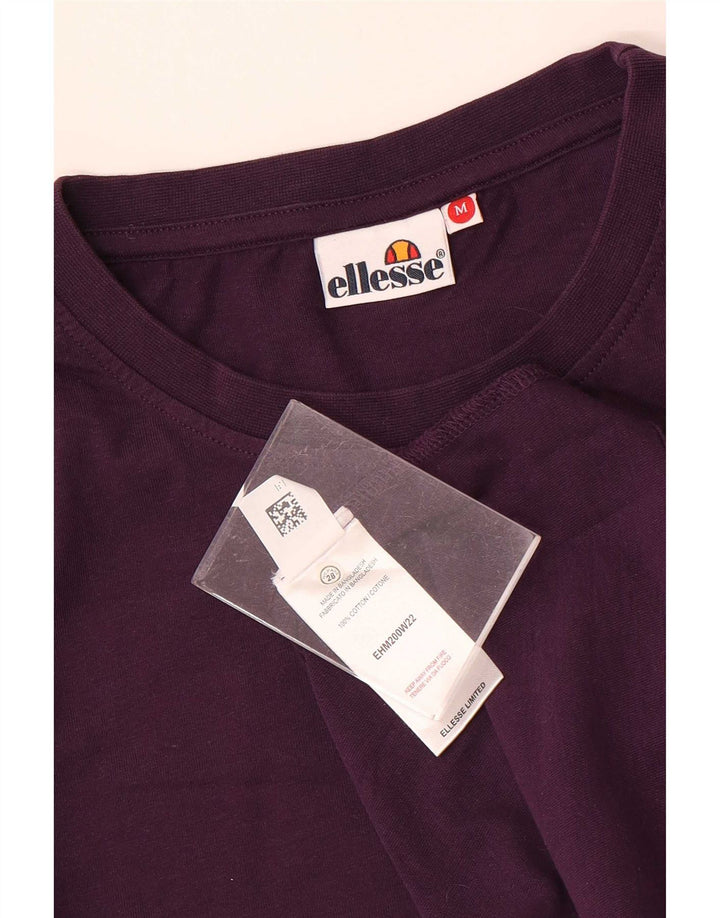 Ανδρικό T-Shirt Ellesse Top Medium Purple Βαμβακερό