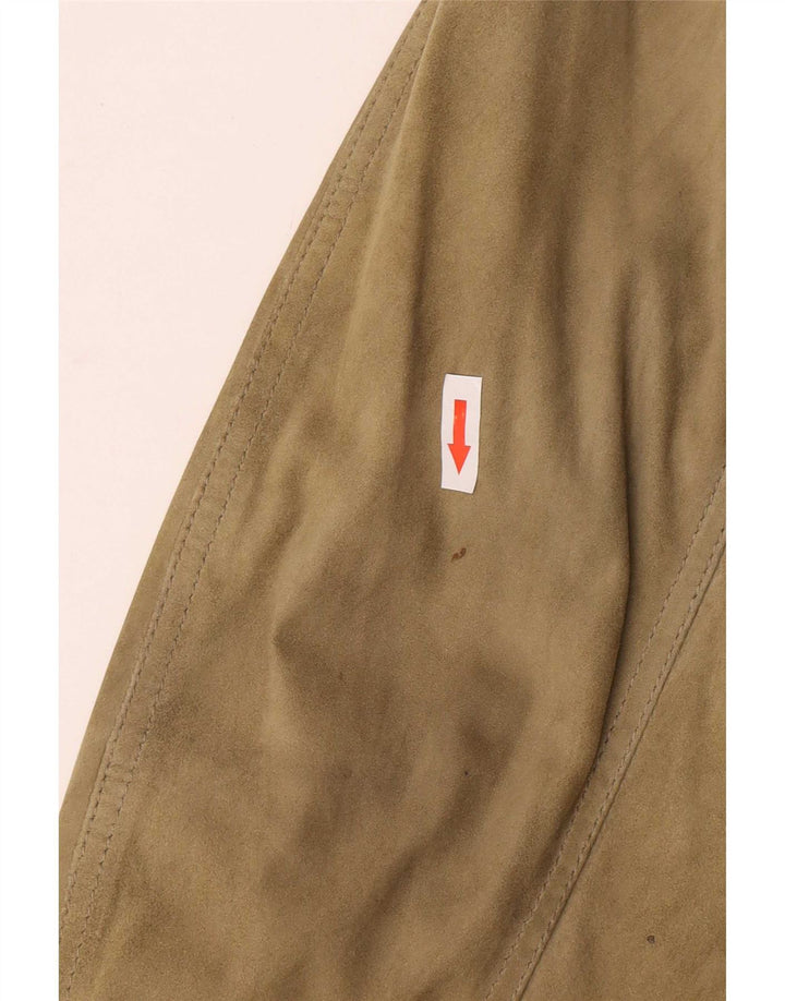Ανδρικό Scout Suede Bomber Jacket UK 40 Large Green