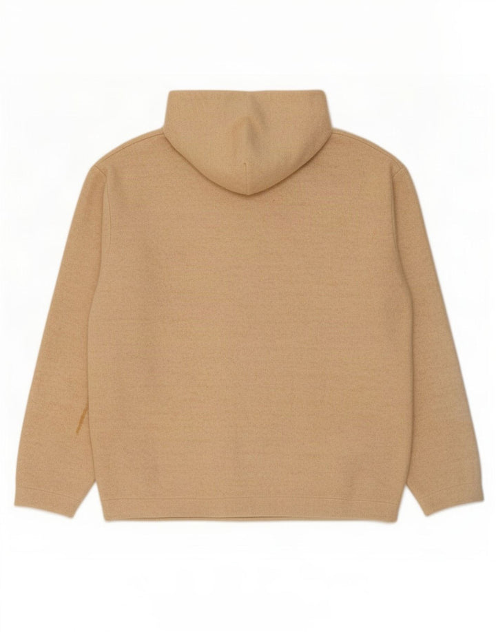 Zara Mens Hoodie Jumper Medium Beige Πολυεστέρας