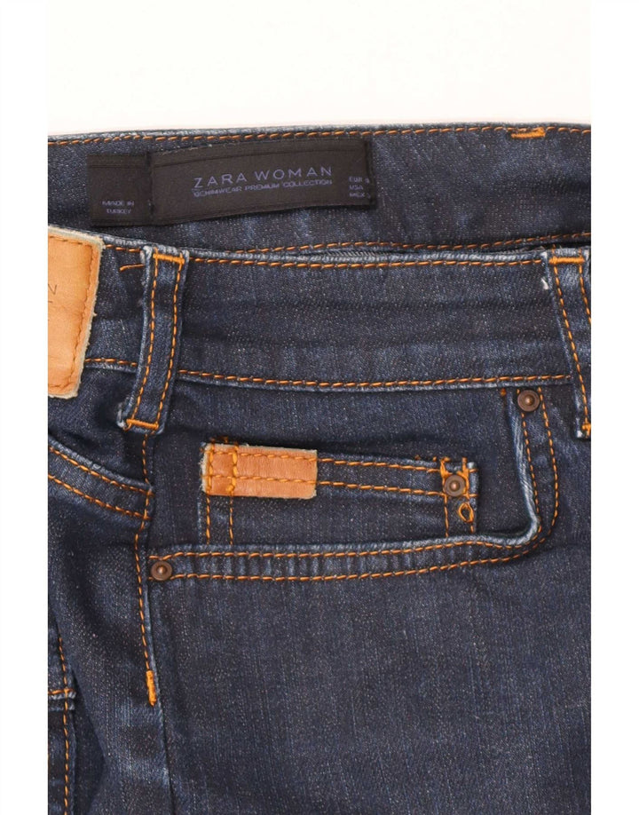 Zara Γυναικεία Τζιν Φούστα EU 40 Medium W30 Navy Blue