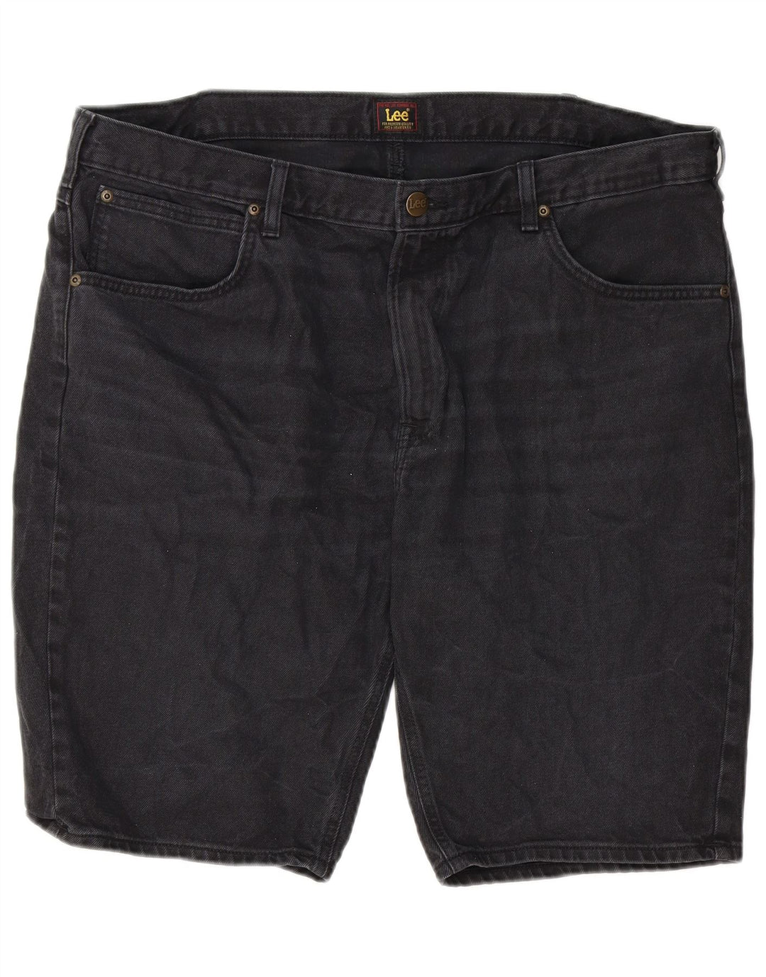 LEE Mens Denim Shorts W40 XL Black Cotton