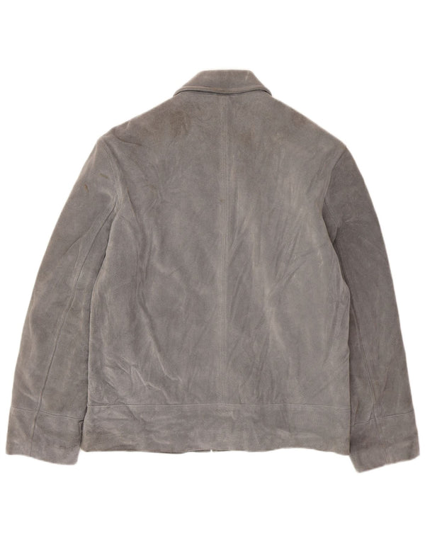Ανδρικό Suede Jacket GAS UK 42 XL Γκρι Δερμάτινο