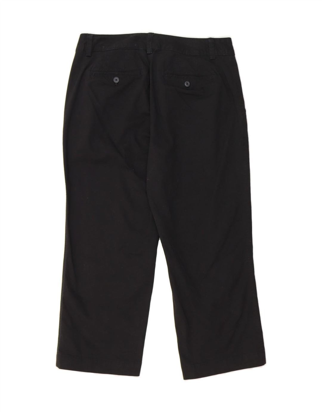 EDDIE BAUER Womens Straight Cropped Trousers US 6 Medium W30 L23 Black Vintage Eddie Bauer and Second-Hand Eddie Bauer from Messina Hembry 