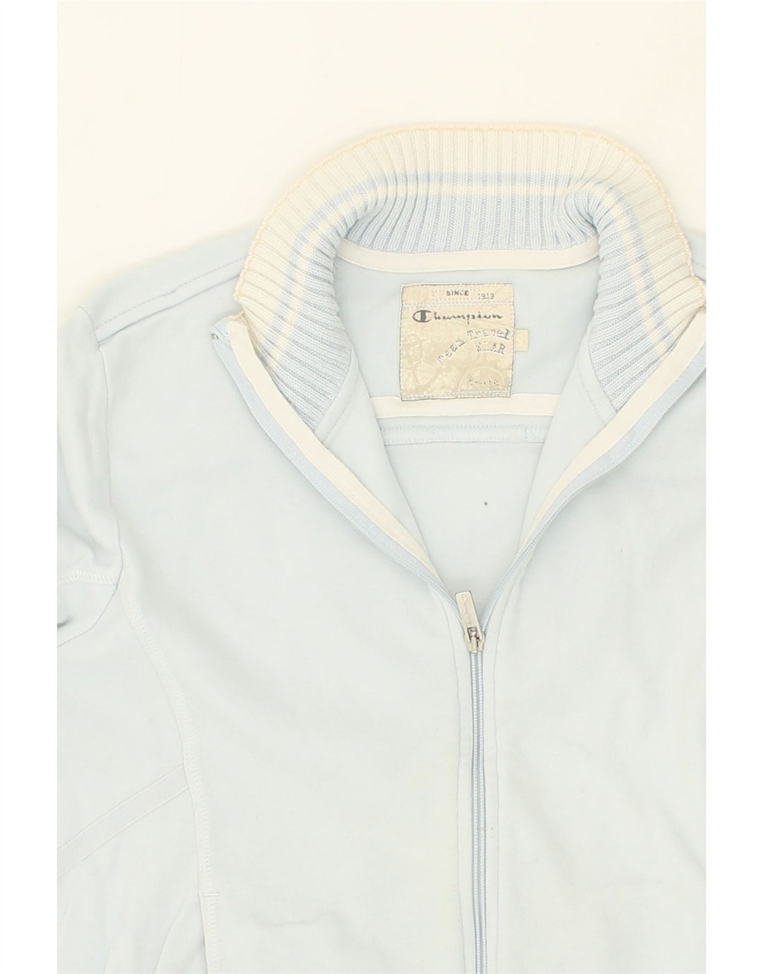 CHAMPION Womens Tracksuit Top Jacket UK 10 Small Blue Cotton Vintage Champion and Second-Hand Champion from Messina Hembry 
