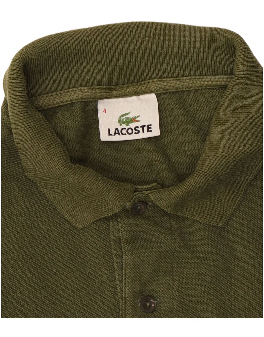 Ανδρικό μπλουζάκι πόλο Lacoste Μέγεθος 4 Μεσαίο Χακί