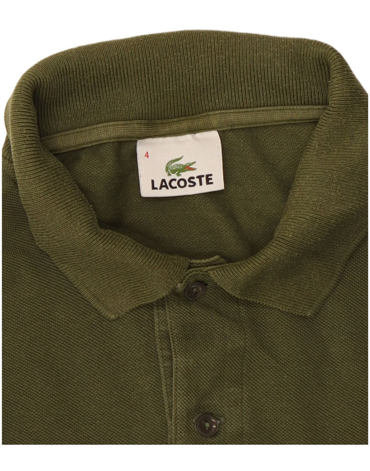 Ανδρικό μπλουζάκι πόλο Lacoste Μέγεθος 4 Μεσαίο Χακί