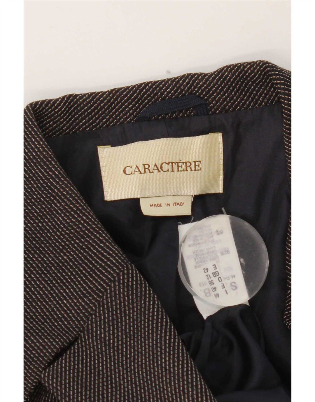 Caractere Γυναικείο σακάκι με διπλό στήθος UK 12 Medium Grey