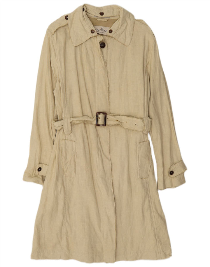 Vintage Γυναικεία Καμπαρντίνα IT 46 Large Beige Lyocell