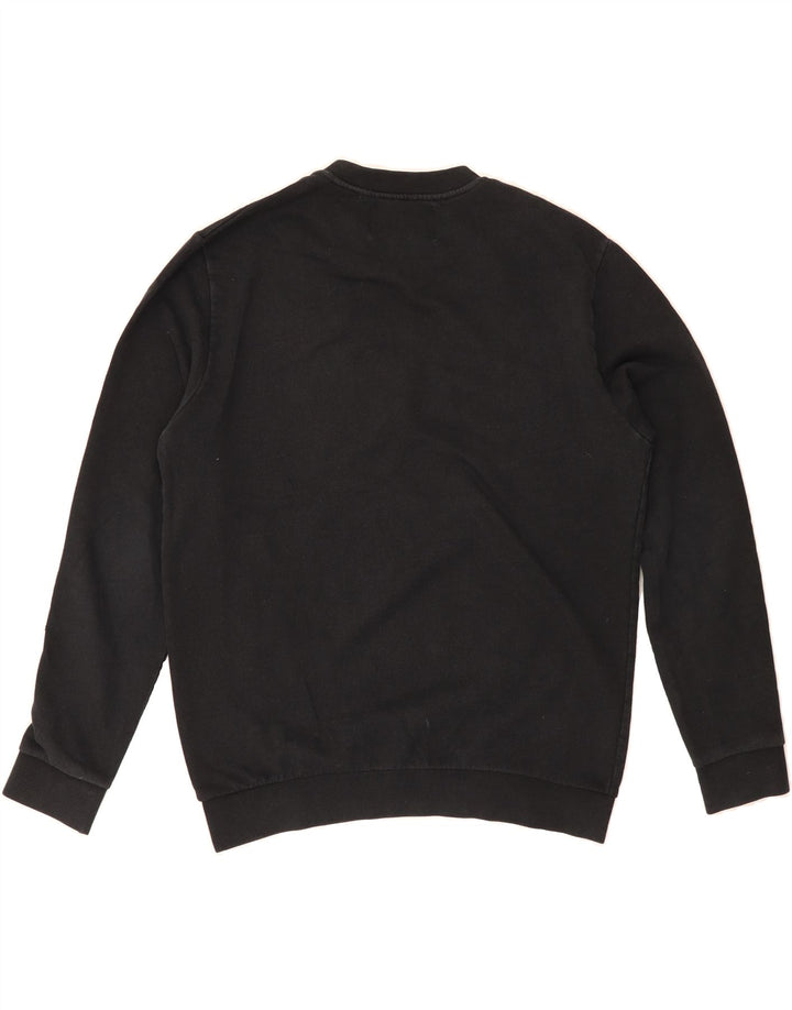 ZARA Mens Graphic Sweatshirt Jumper Medium Black Vintage Zara and Second-Hand Zara from Messina Hembry 
